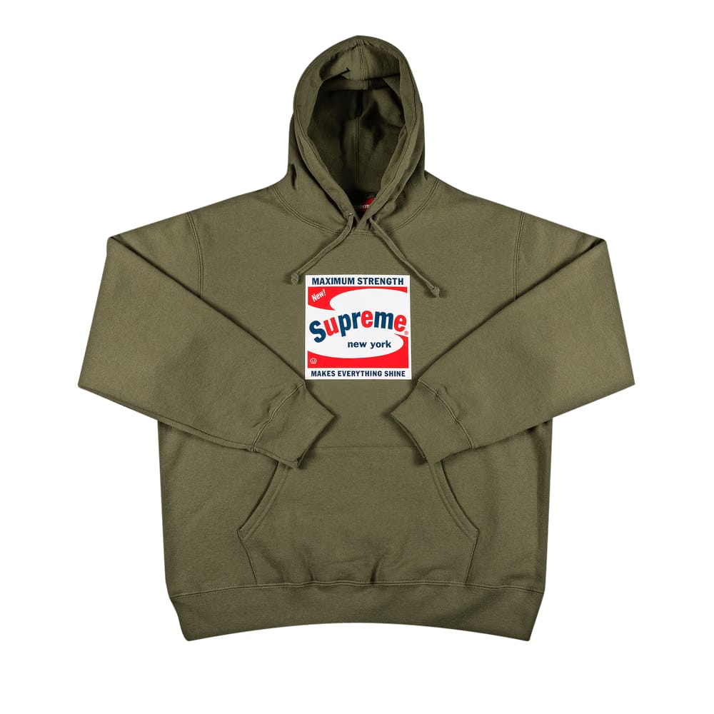 Supreme Shine Hoodie Light Olive