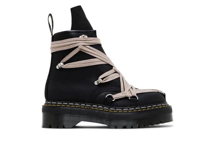 Dr. Martens x Rick Owens DRKSHDW 1460 Quad Sole Megalace Boot Black