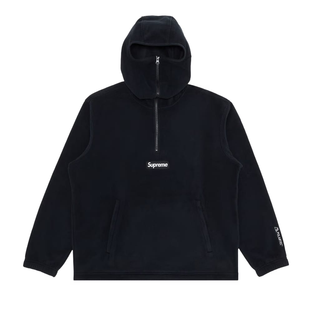 Supreme Polartec Facemask Half Zip Hoodie Black