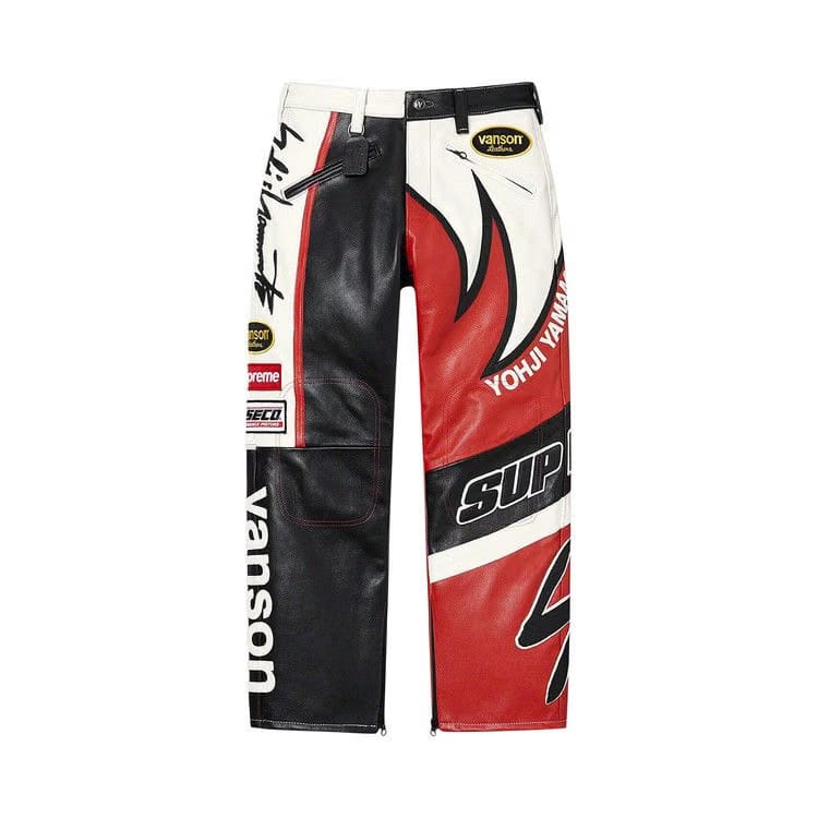 Supreme x Yohji Yamamoto x Vanson Leathers Split Pant White
