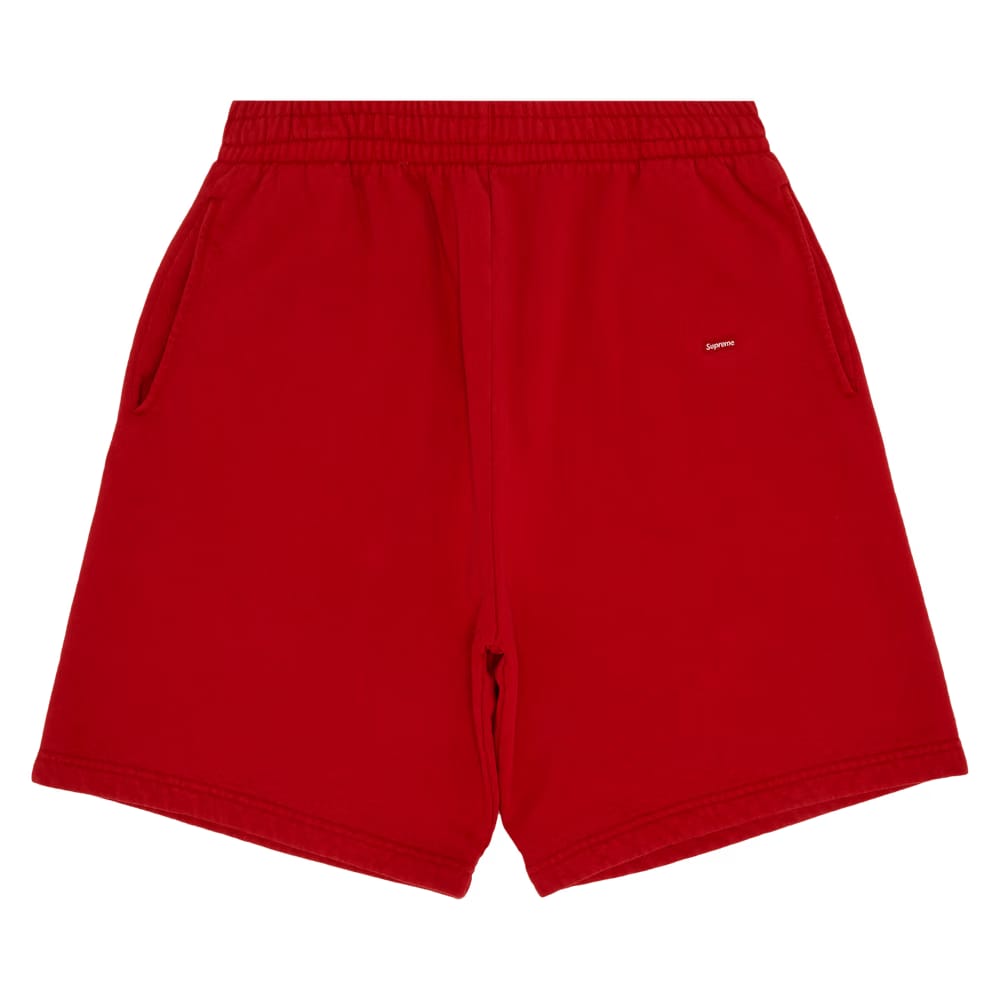 Supreme Overdyed Small Box Sweatshort Red