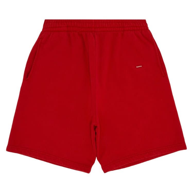 Supreme Overdyed Small Box Sweatshort Red
