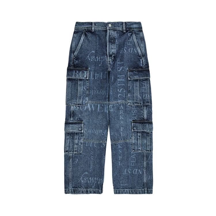 Supreme x Martine Rose Denim Cargo Pant Washed Blue