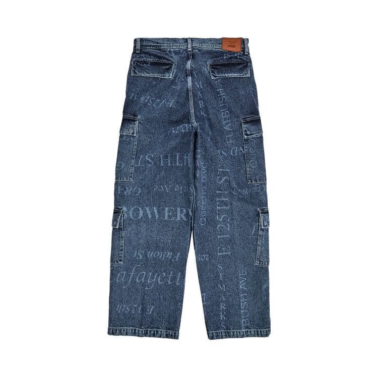 Supreme x Martine Rose Denim Cargo Pant Washed Blue