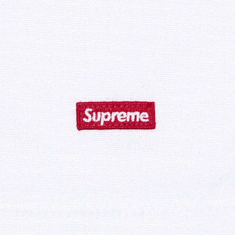 Supreme Small Box Baggy Mesh Shorts White