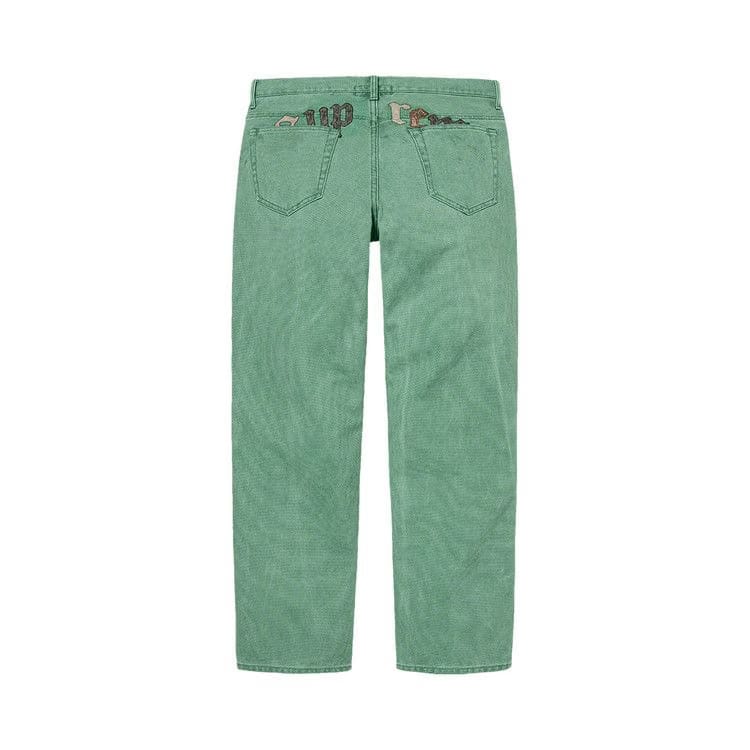 Supreme x The Great China Wall Canvas 5-Pocket Jean Washed Green