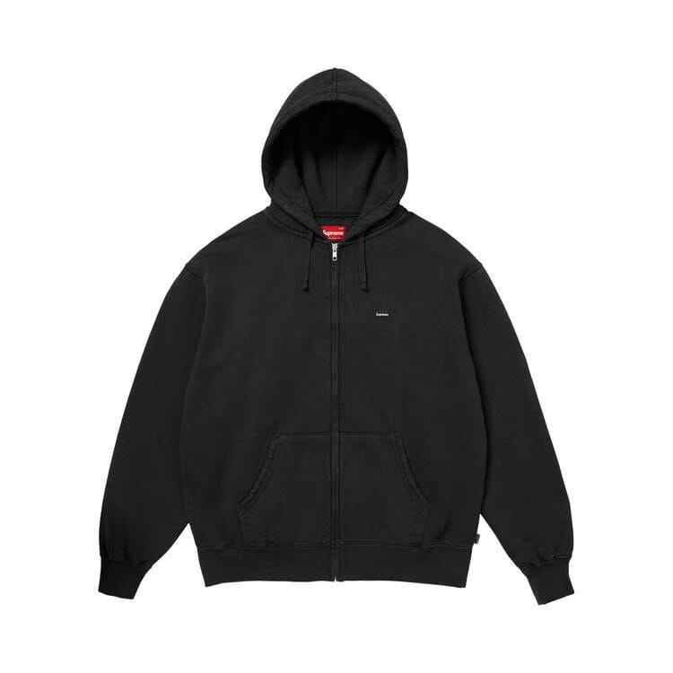 Supreme Small Box Zip Up Hoodie Black