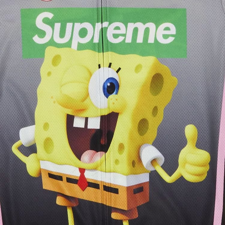 Supreme x Spongebob Squarepants x Castelli Long-Sleeve Cycling Jersey Black