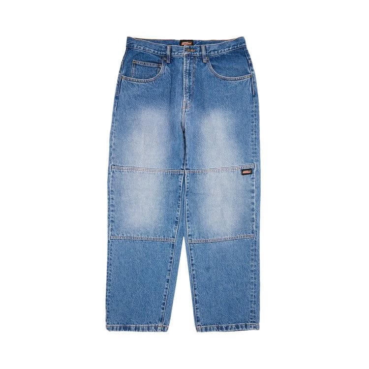 Supreme x Dickies Double Knee Baggy Jean Washed Indigo
