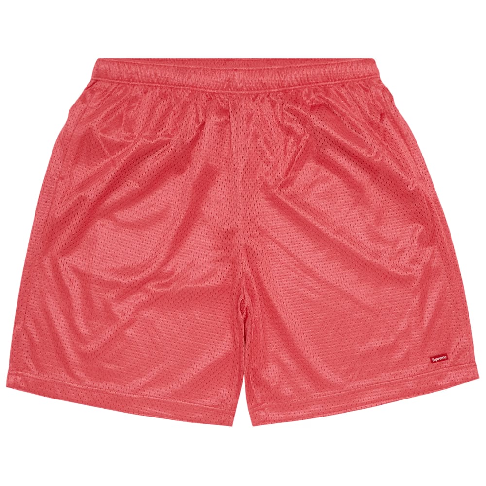 Supreme Small Box Baggy Mesh Shorts Coral