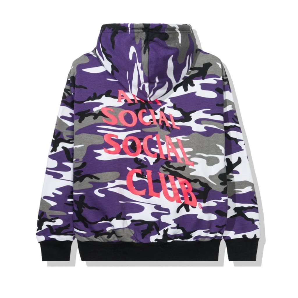 Anti Social Social Club True Colors Purple Camo Hoodie