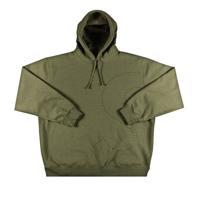 Supreme Laser Cut S Logo Hoodie Light Olive
