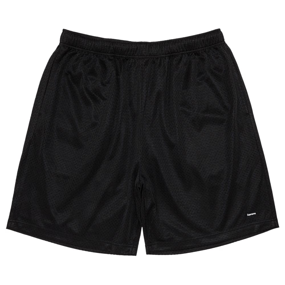 Supreme Small Box Baggy Mesh Shorts Black