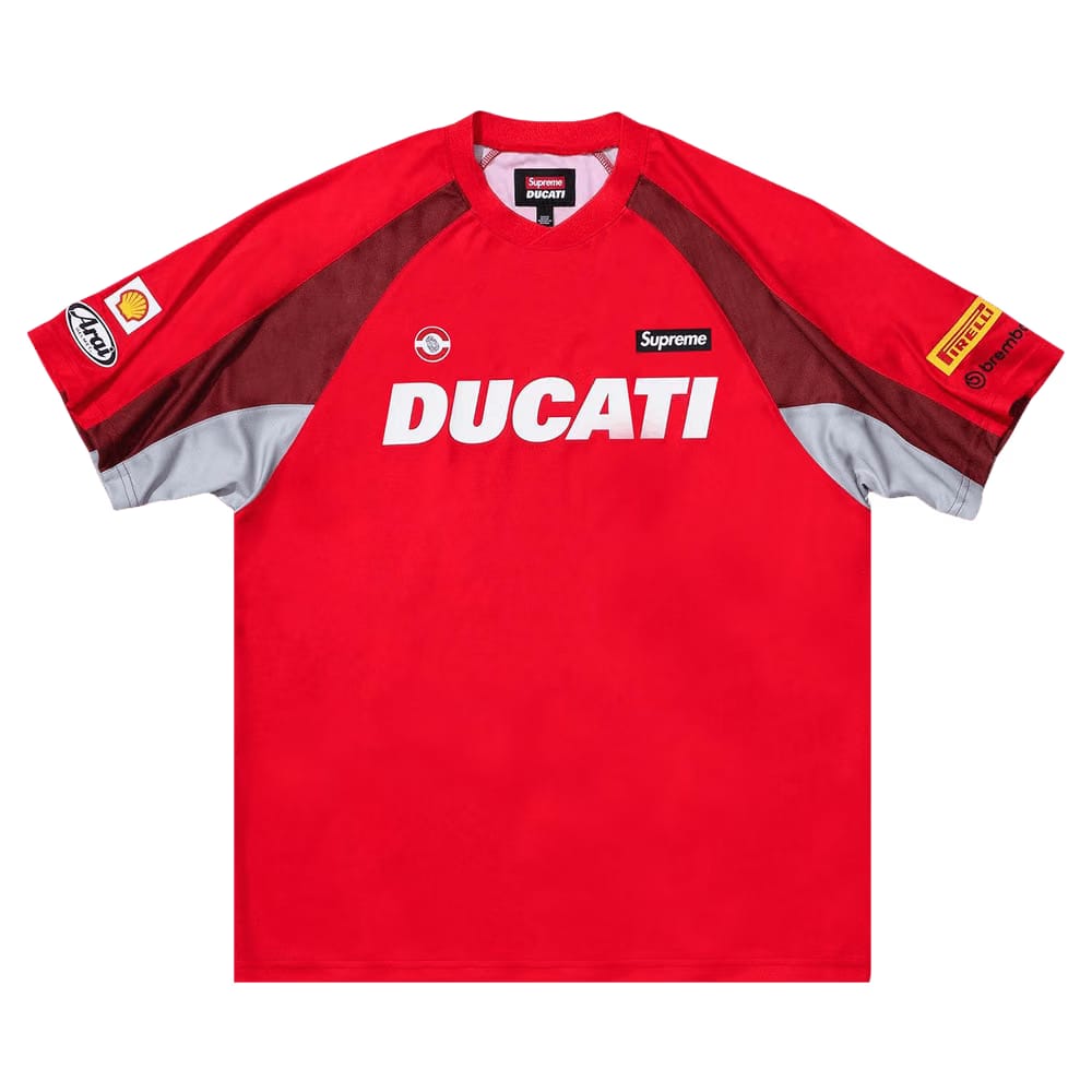 Supreme x Ducati Soccer Jersey Red