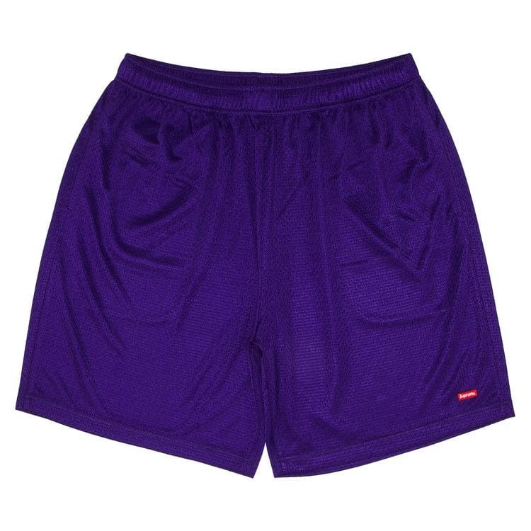 Supreme Small Box Baggy Mesh Shorts Purple