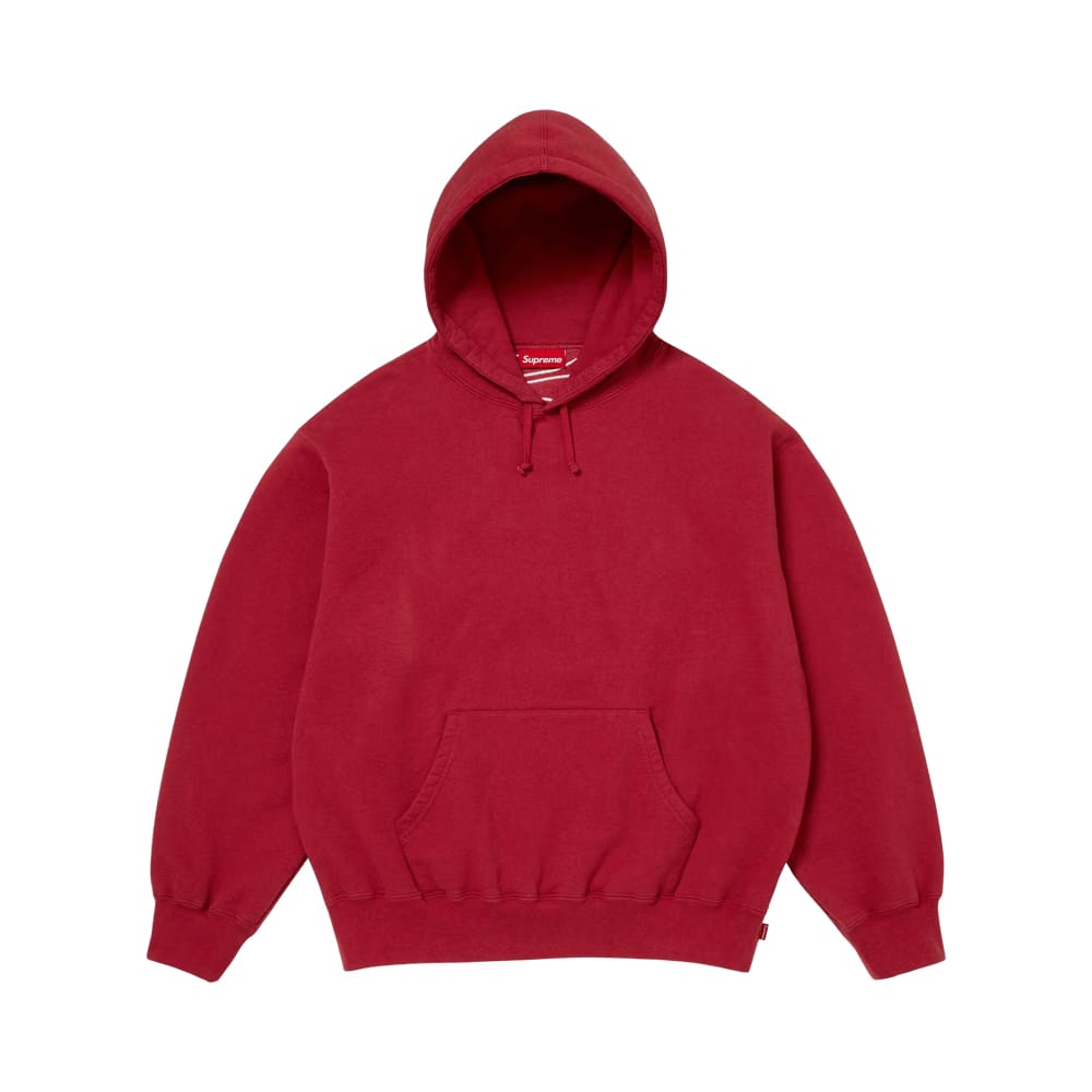 Supreme Satin Appliqué Hoodie Dark Red