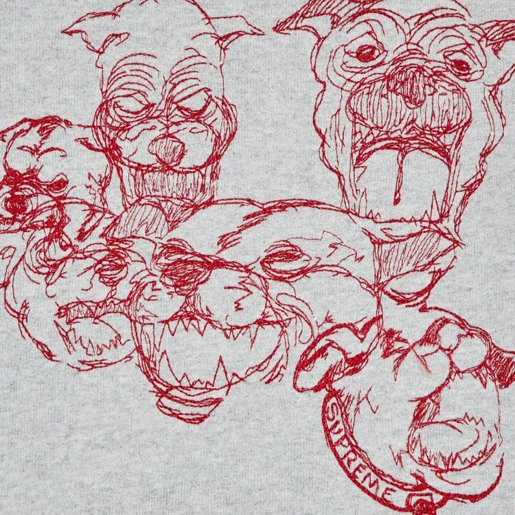 Supreme Pitbulls Embroidered Sweatpant Heather Grey
