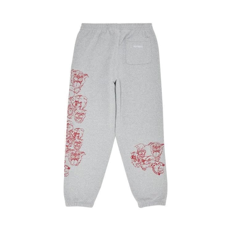 Supreme Pitbulls Embroidered Sweatpant Heather Grey