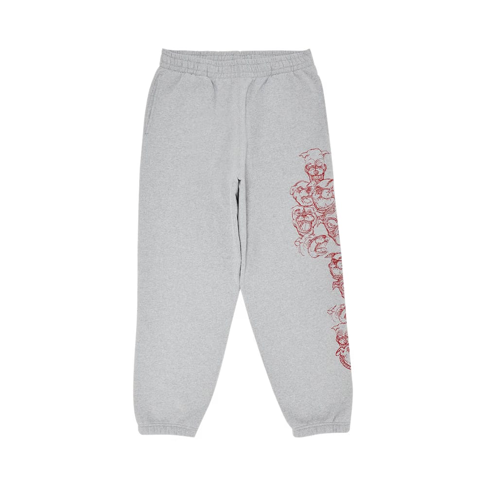 Supreme Pitbulls Embroidered Sweatpant Heather Grey