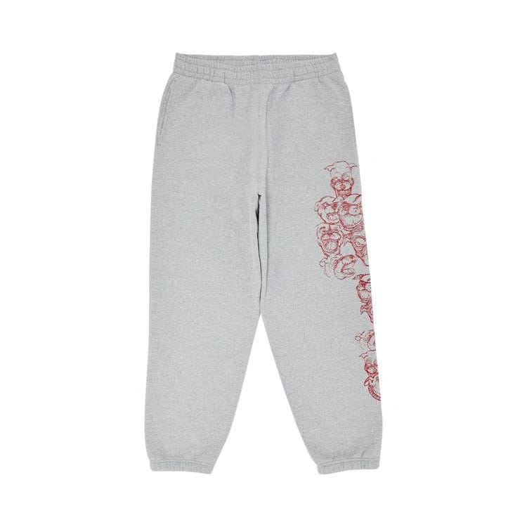 Supreme Pitbulls Embroidered Sweatpant Heather Grey