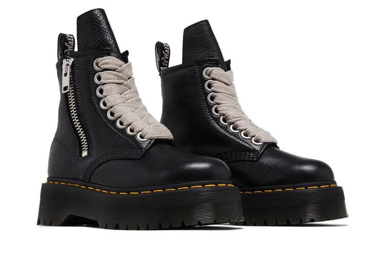 Dr. Martens x Rick Owens Wmns Strobe 1460 Quad Sole Jumbo Lace Boot 'Black'