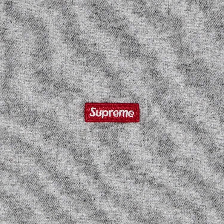 Supreme Small Box Zip Up Hoodie Heather Grey