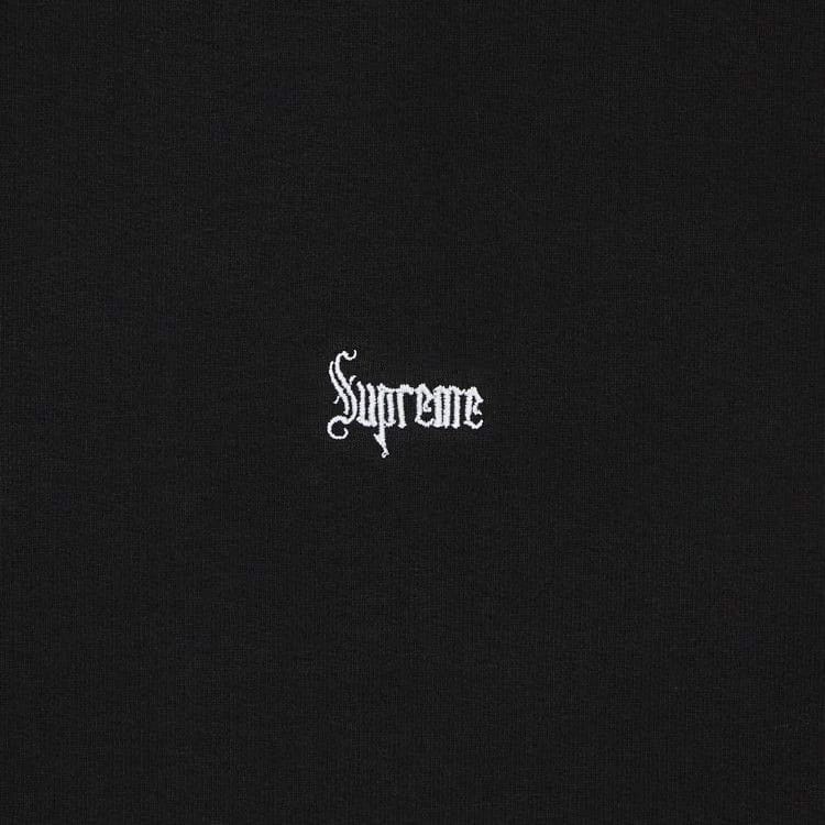 Supreme Micro Logo Hoodie Black