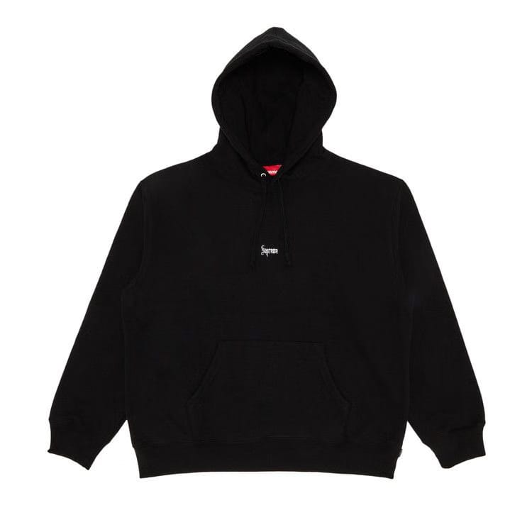 Supreme Micro Logo Hoodie Black