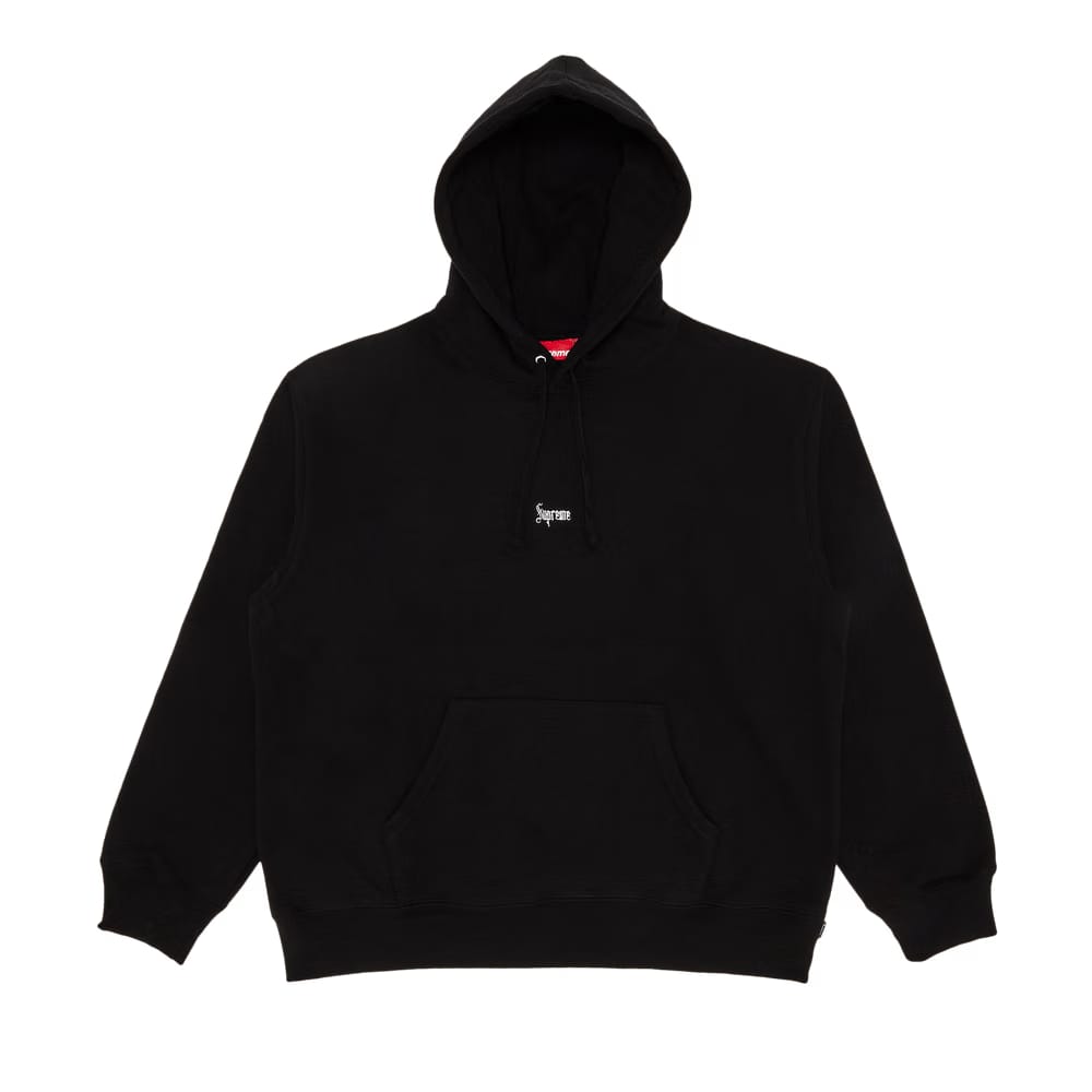 Supreme Micro Logo Hoodie Black