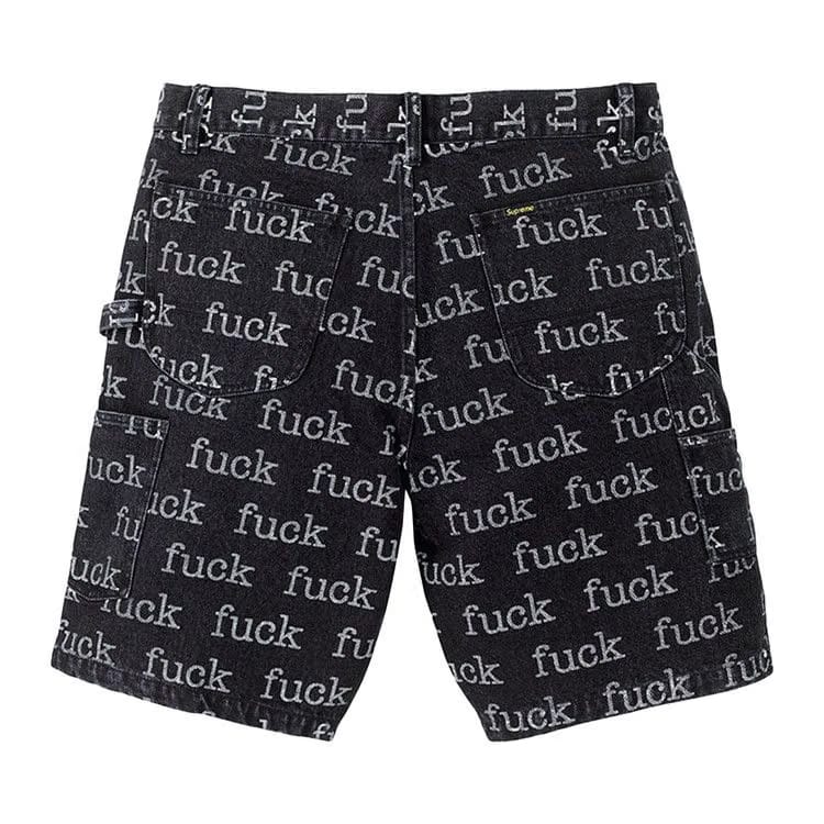 Supreme Fuck Painter Shorts Black