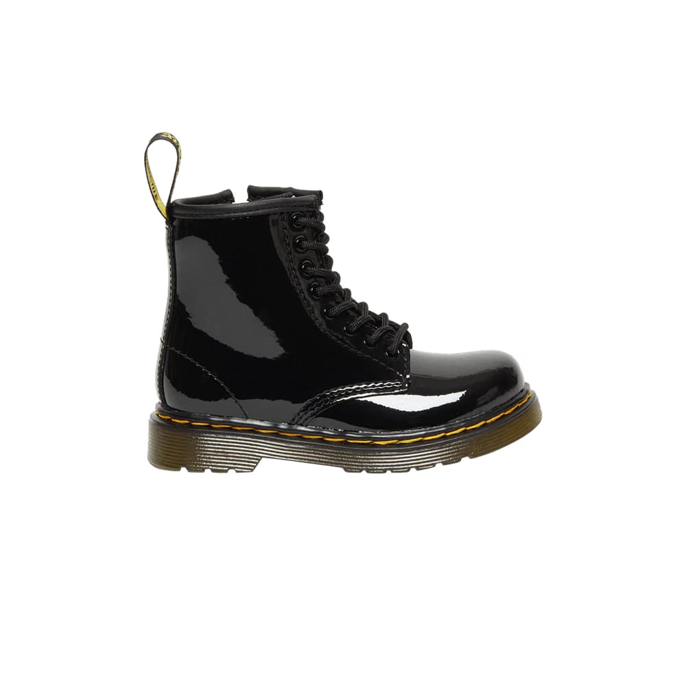 Dr. Martens 1460 Patent Leather Lace Up Boot Toddler Black