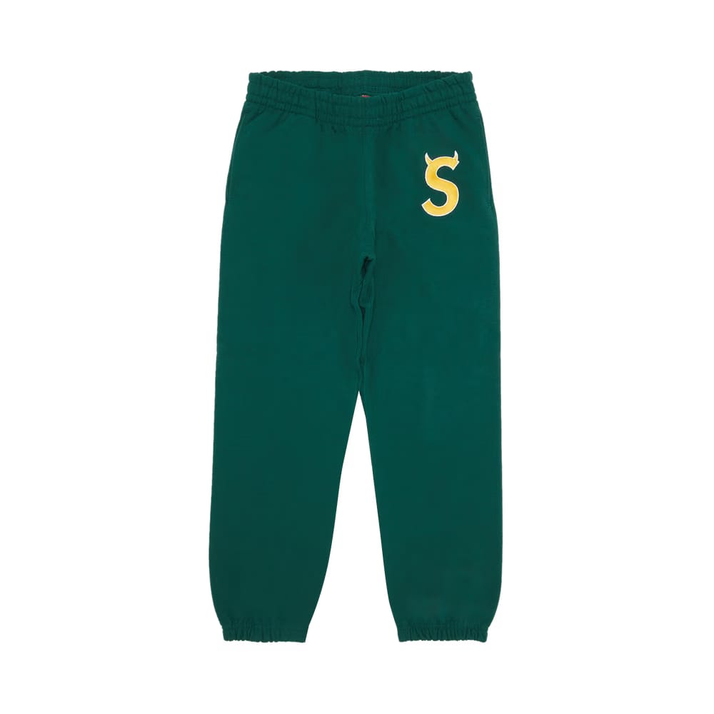 Supreme S Logo Sweatpant Green