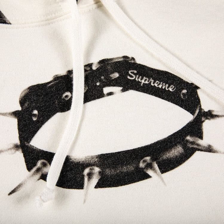 Supreme Studded Collars Hoodie White