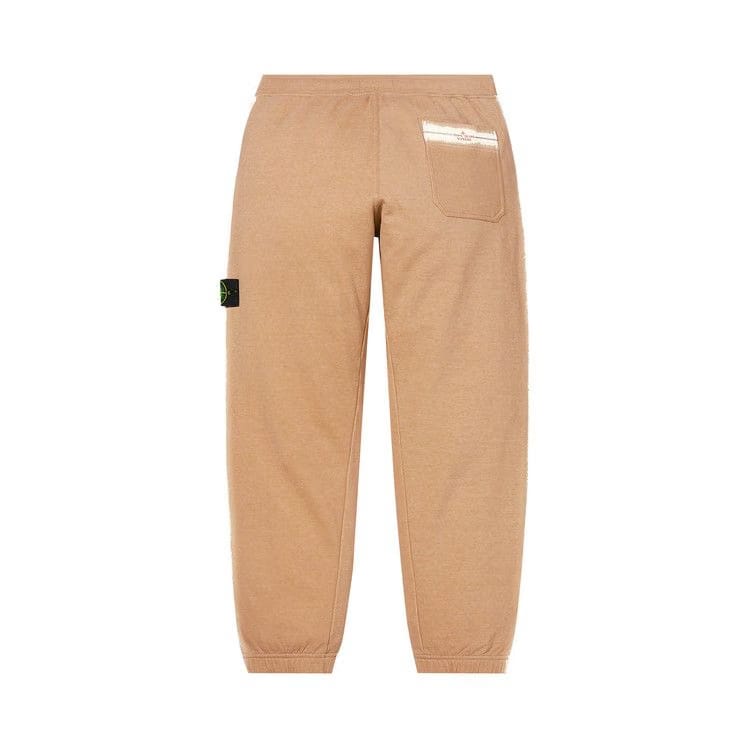 Supreme x Stone Island Stripe Sweatpant Tan