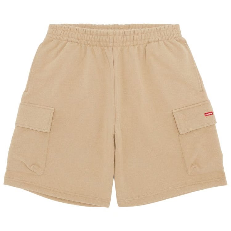 Supreme Small Box Baggy Cargo Sweatshort Tan