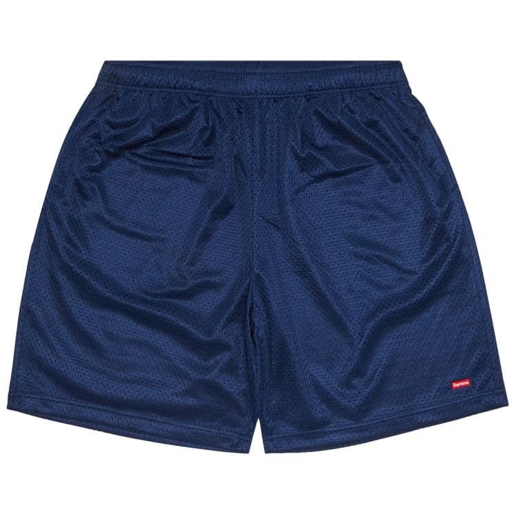 Supreme Small Box Baggy Mesh Shorts Navy