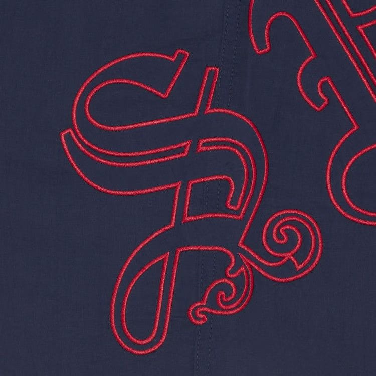 Supreme Old English Nylon Shorts Navy