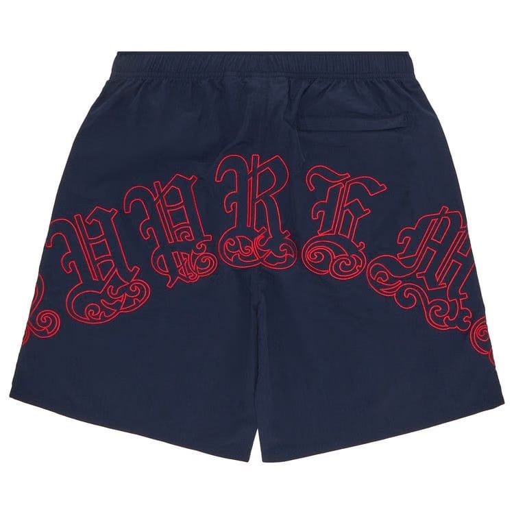 Supreme Old English Nylon Shorts Navy