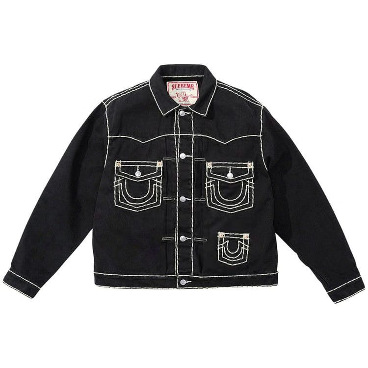 Supreme x True Religion Denim Trucker Jacket Black