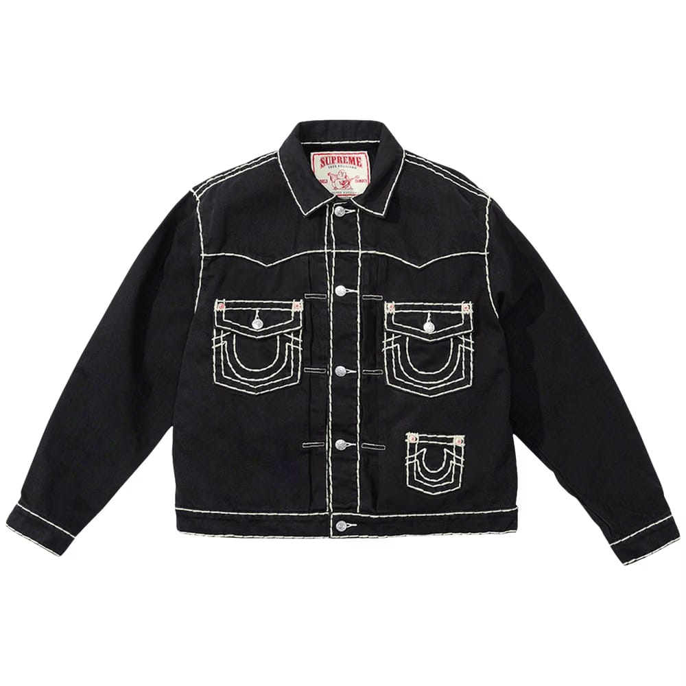 Supreme x True Religion Denim Trucker Jacket Black