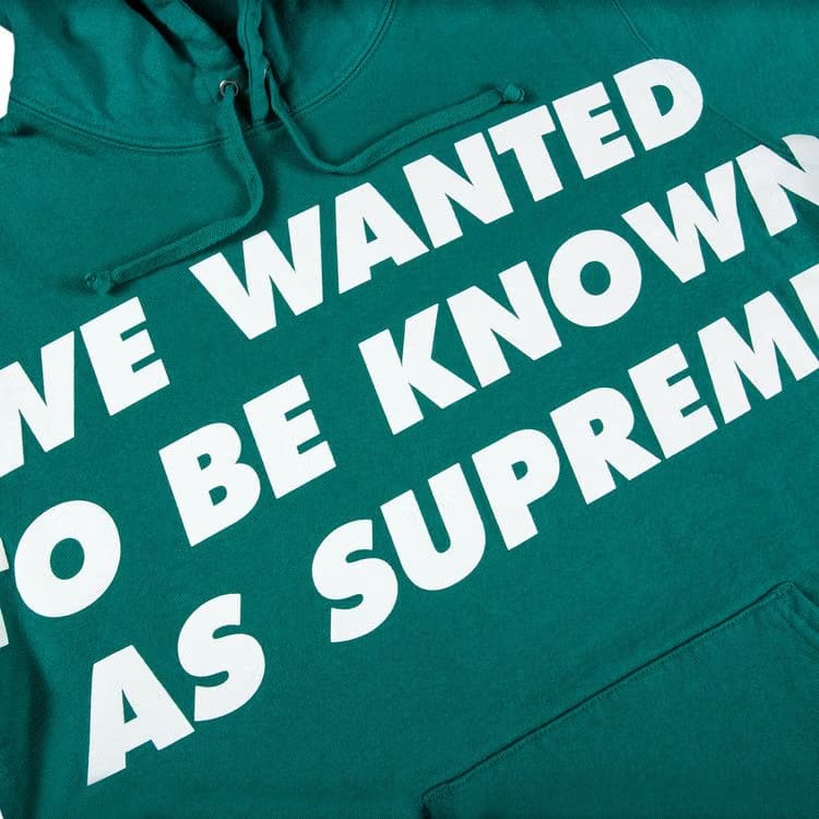 Supreme Known As Hoodie Dark Aqua