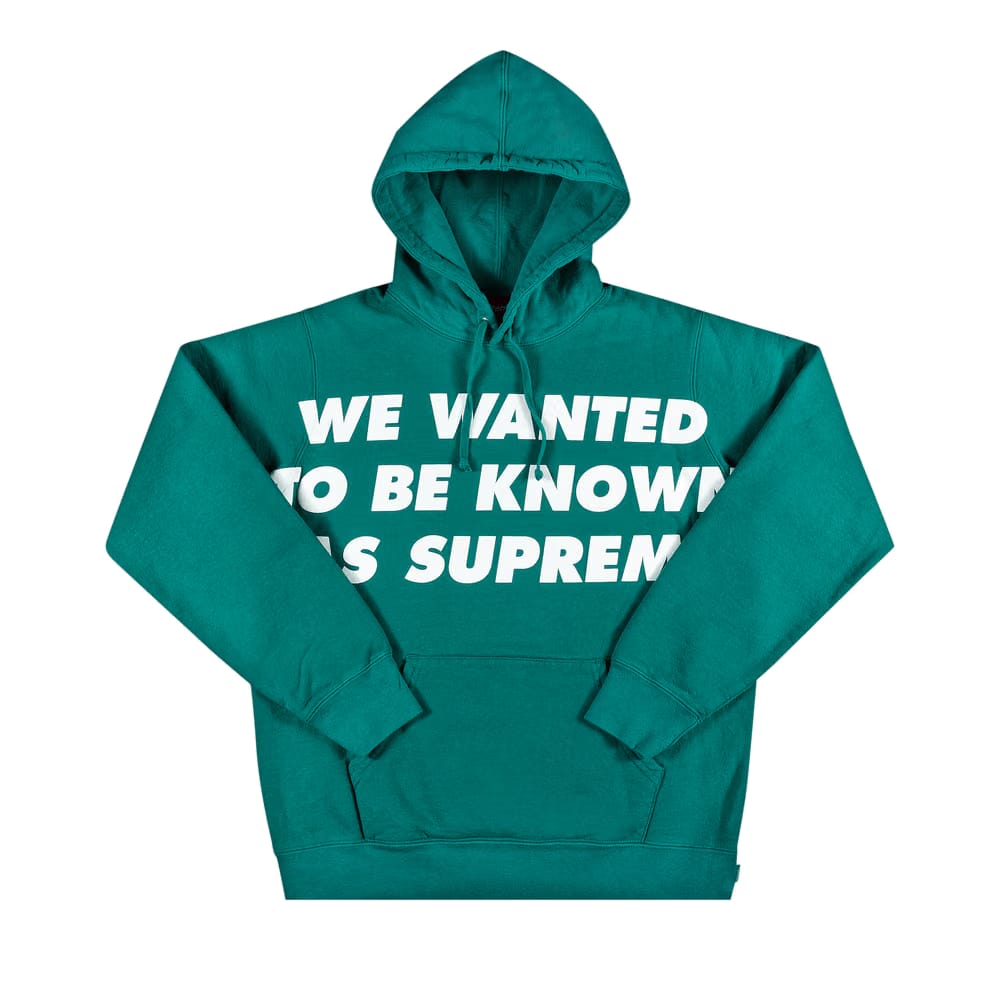 Supreme Known As Hoodie Dark Aqua