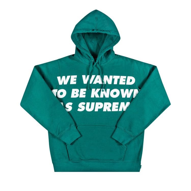 Supreme Known As Hoodie Dark Aqua