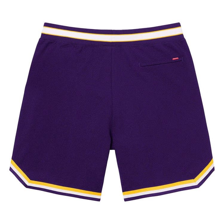 Supreme Faux Croc Basketball Shorts Purple