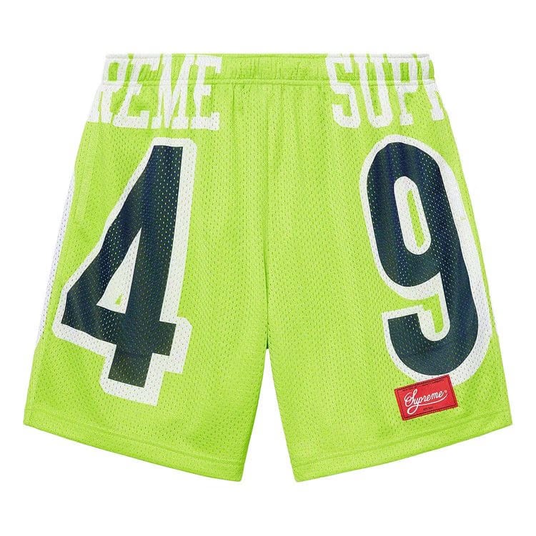 Supreme 94 Jersey Shorts Lime