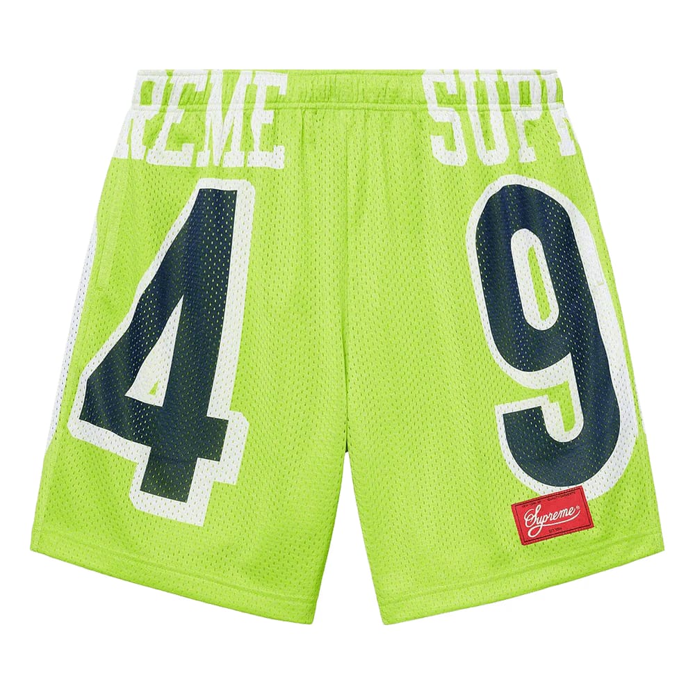 Supreme 94 Jersey Shorts Lime