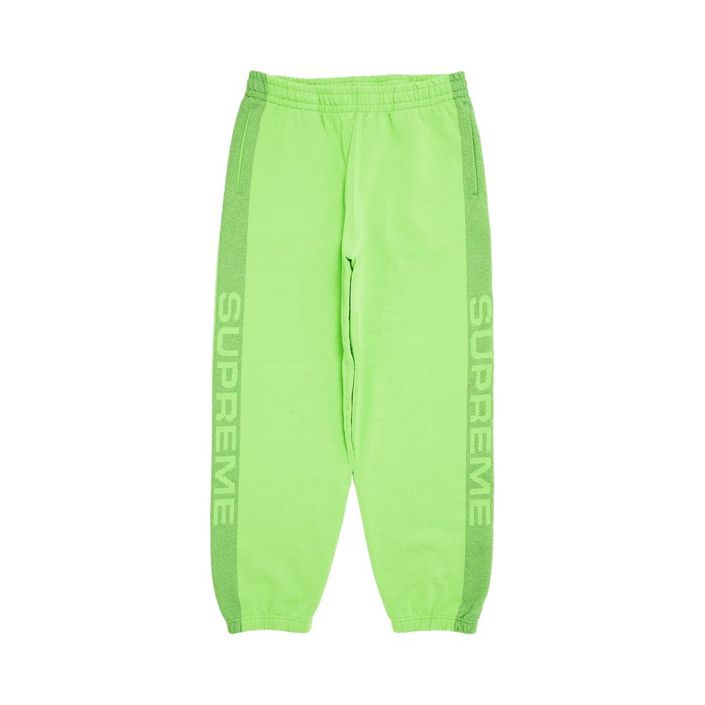 Supreme Jacquard Stripe Sweatpant Bright Green