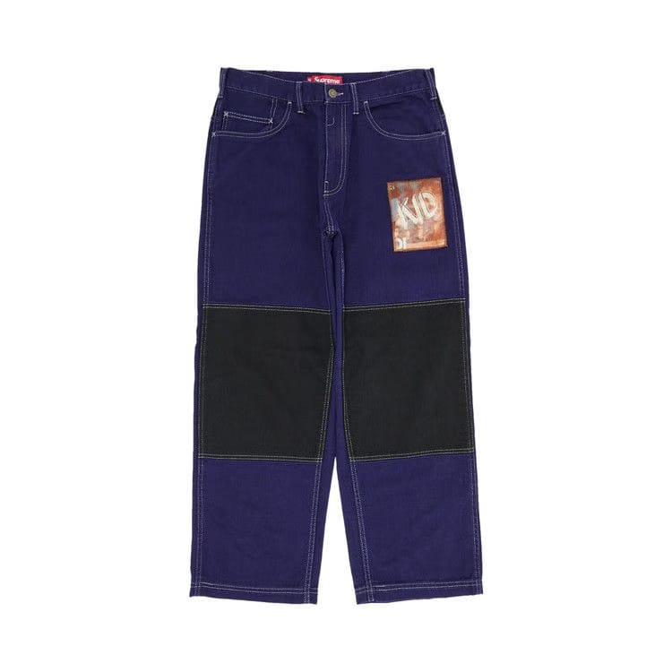 Supreme x Mark Leckey Dream English Kid Twill Panel Pants Navy