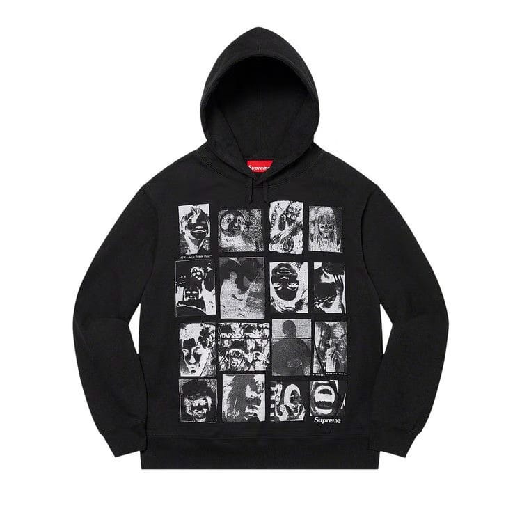 Supreme Collage Grid Hoodie Black