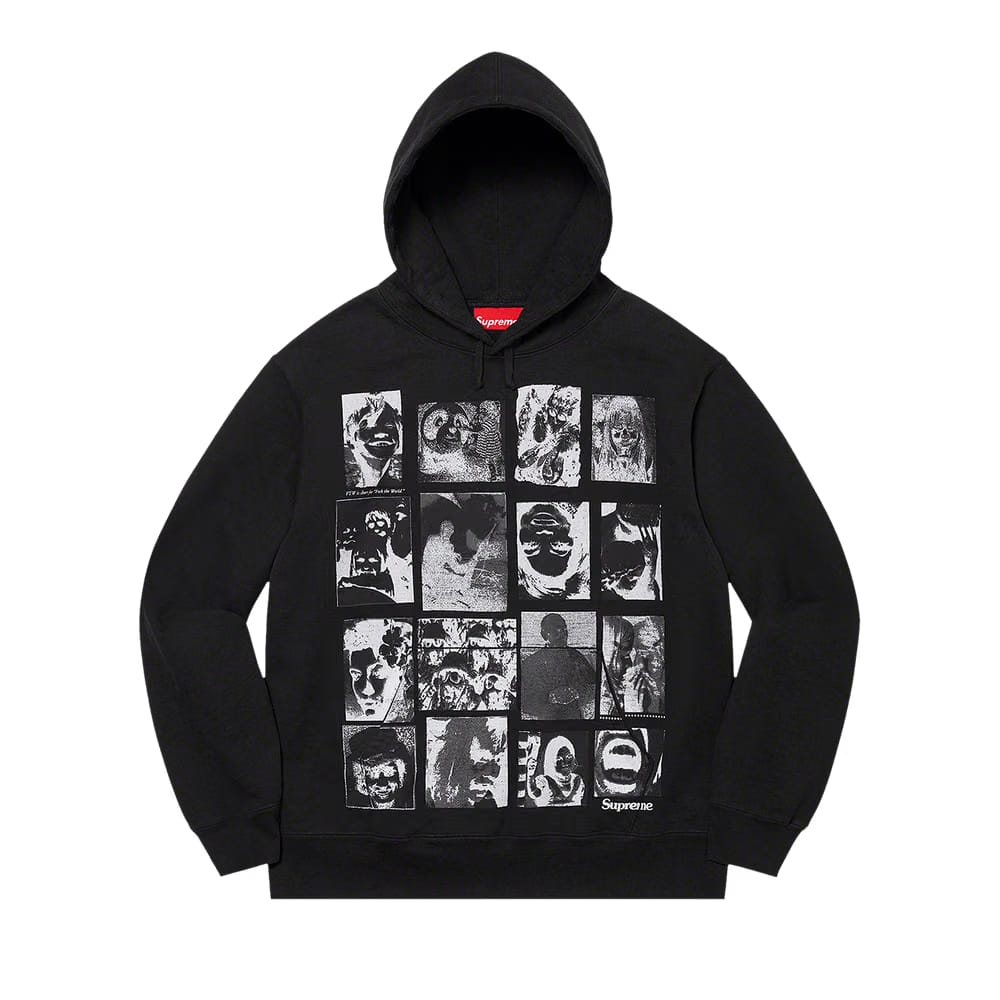 Supreme Collage Grid Hoodie Black